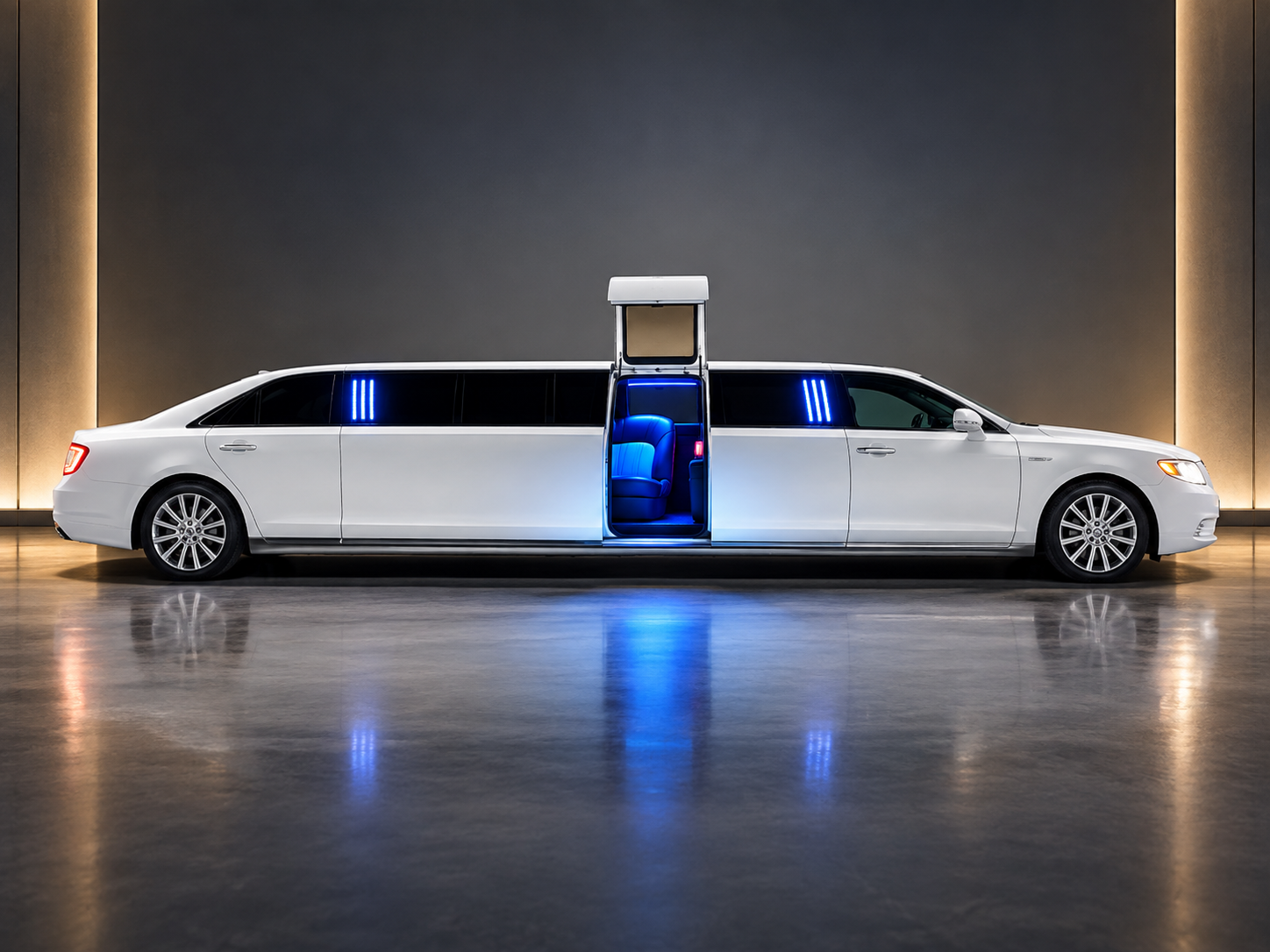 Limousine Blanche LED - limousine avec chauffeur